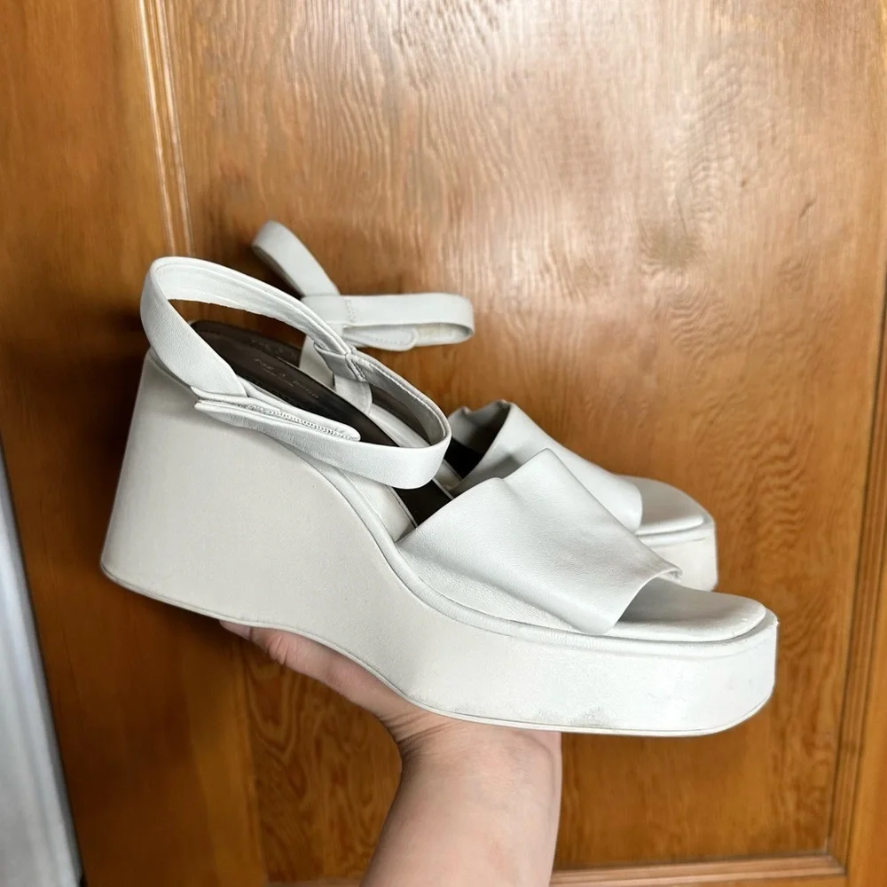 rag & bone byron leather wedge platform sandals